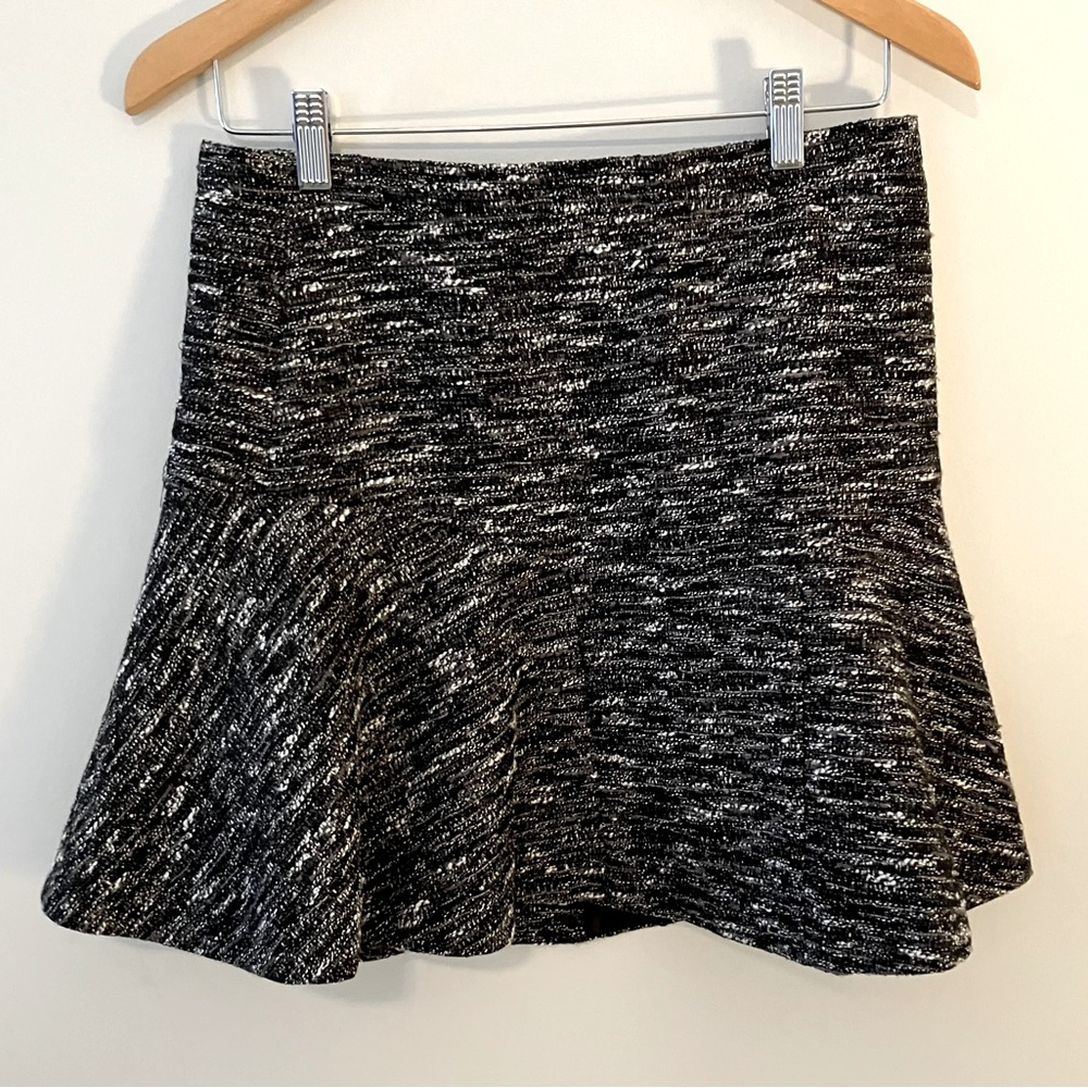 J. Crew Skater Style Skirt Mini Minimalist Black and White Office Causal Skirt
